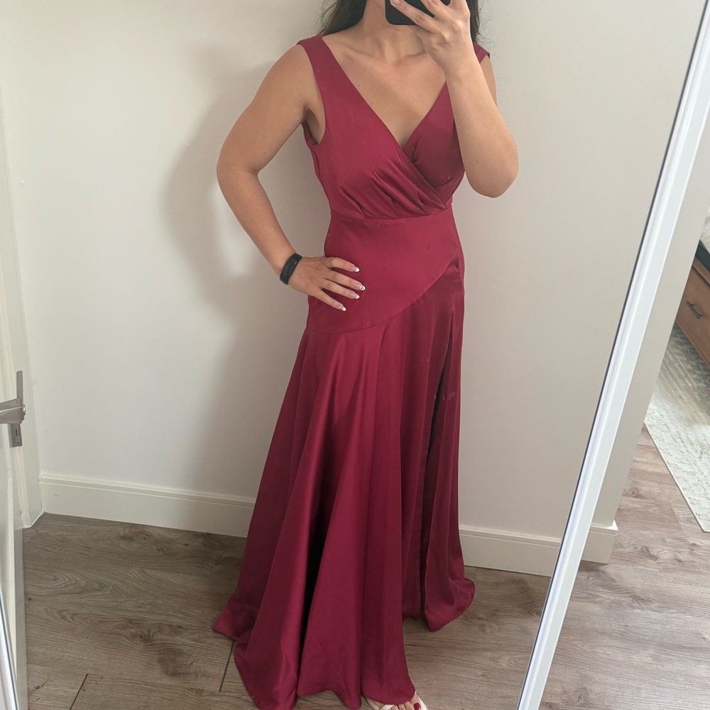 Fame and partners, high slit dress
